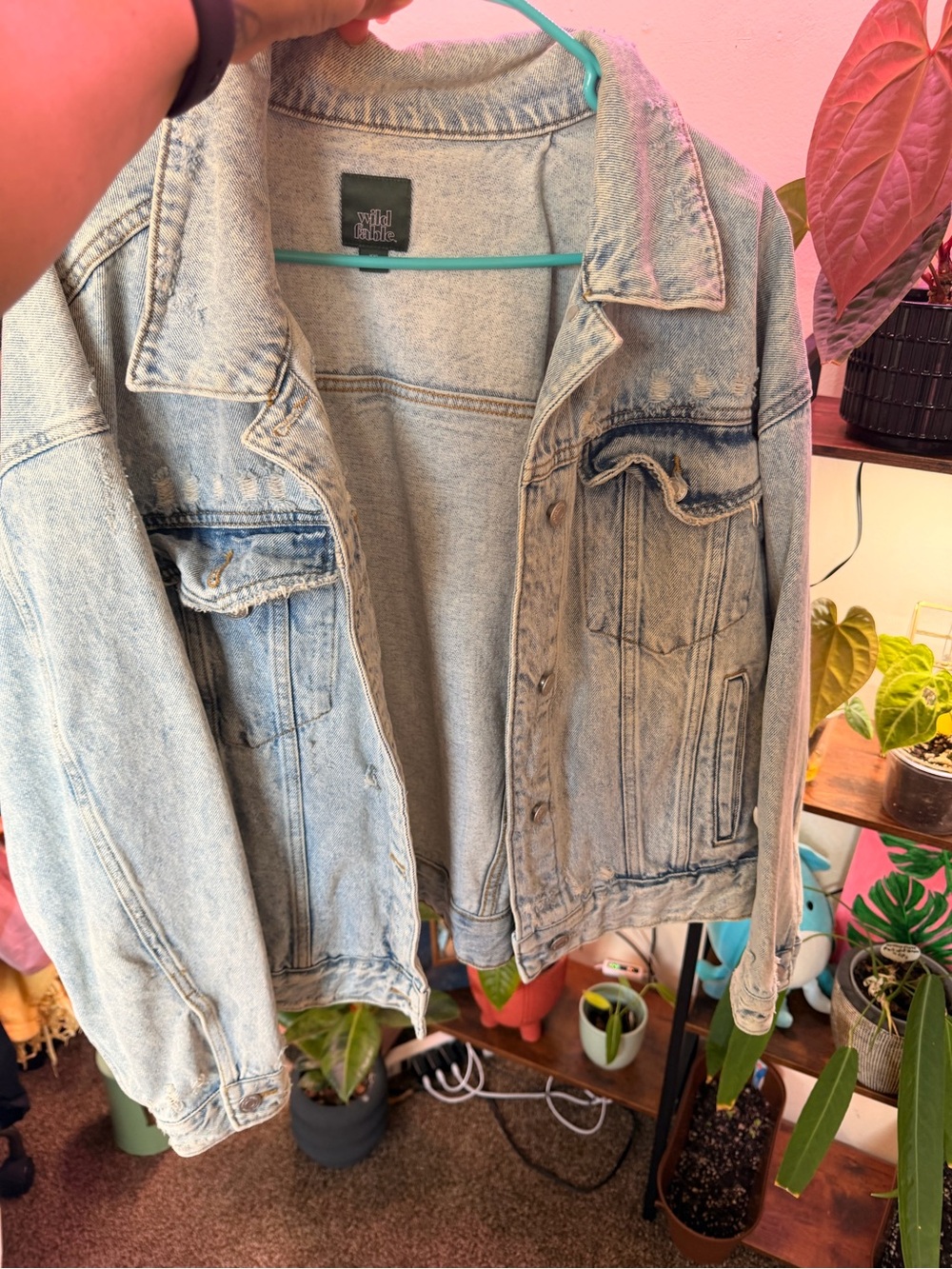 wild fable Light Blue Washed Denim Jacket